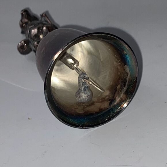 New England Collectors Society Bell Beatrix Potter Pigling Bland Silver Plate - Picture 8 of 9